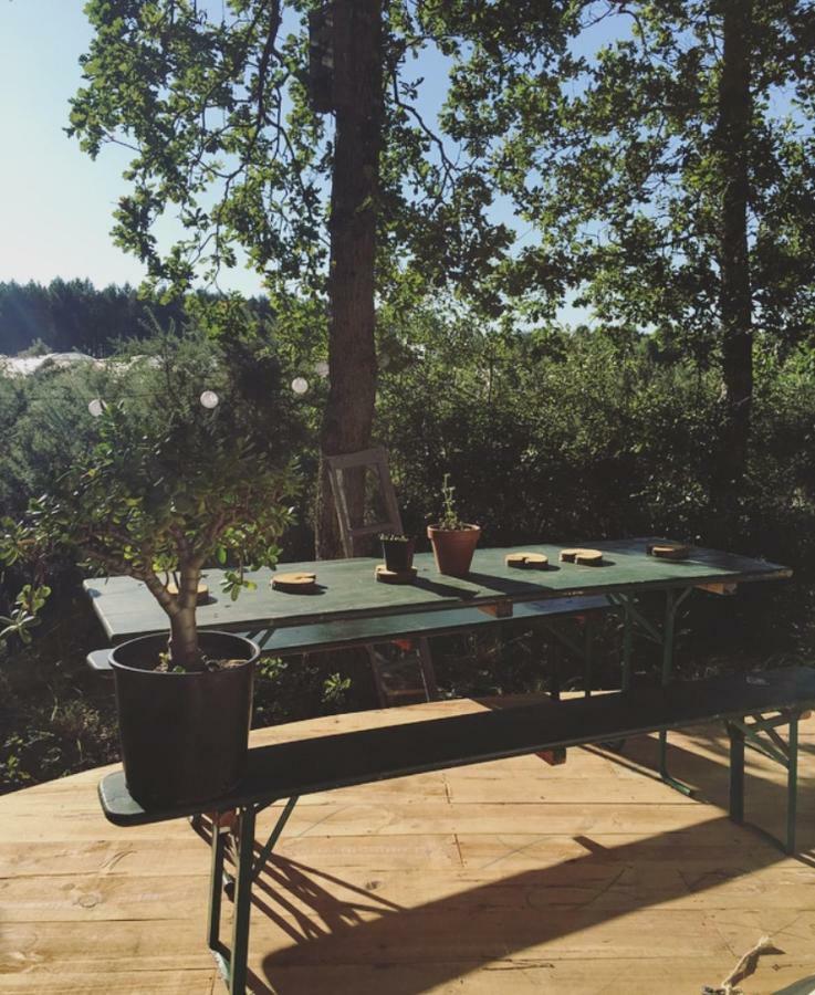 Tipi Lodge Dans La Foret Mimizan Esterno foto