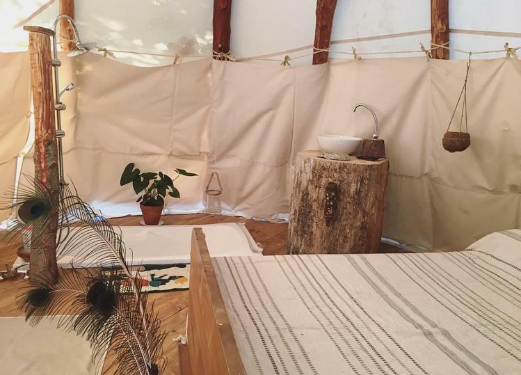 Tipi Lodge Dans La Foret Mimizan Esterno foto